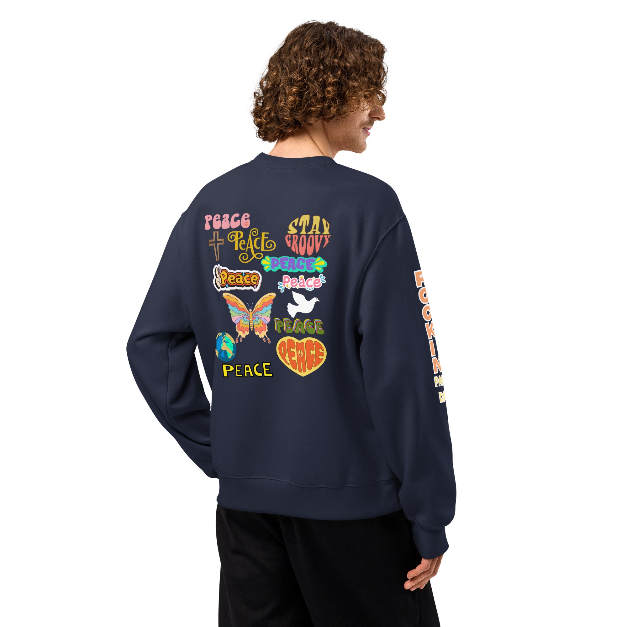The Power of Boundaries - Protection Sigil Oversized Heavyweight Sweatshirt