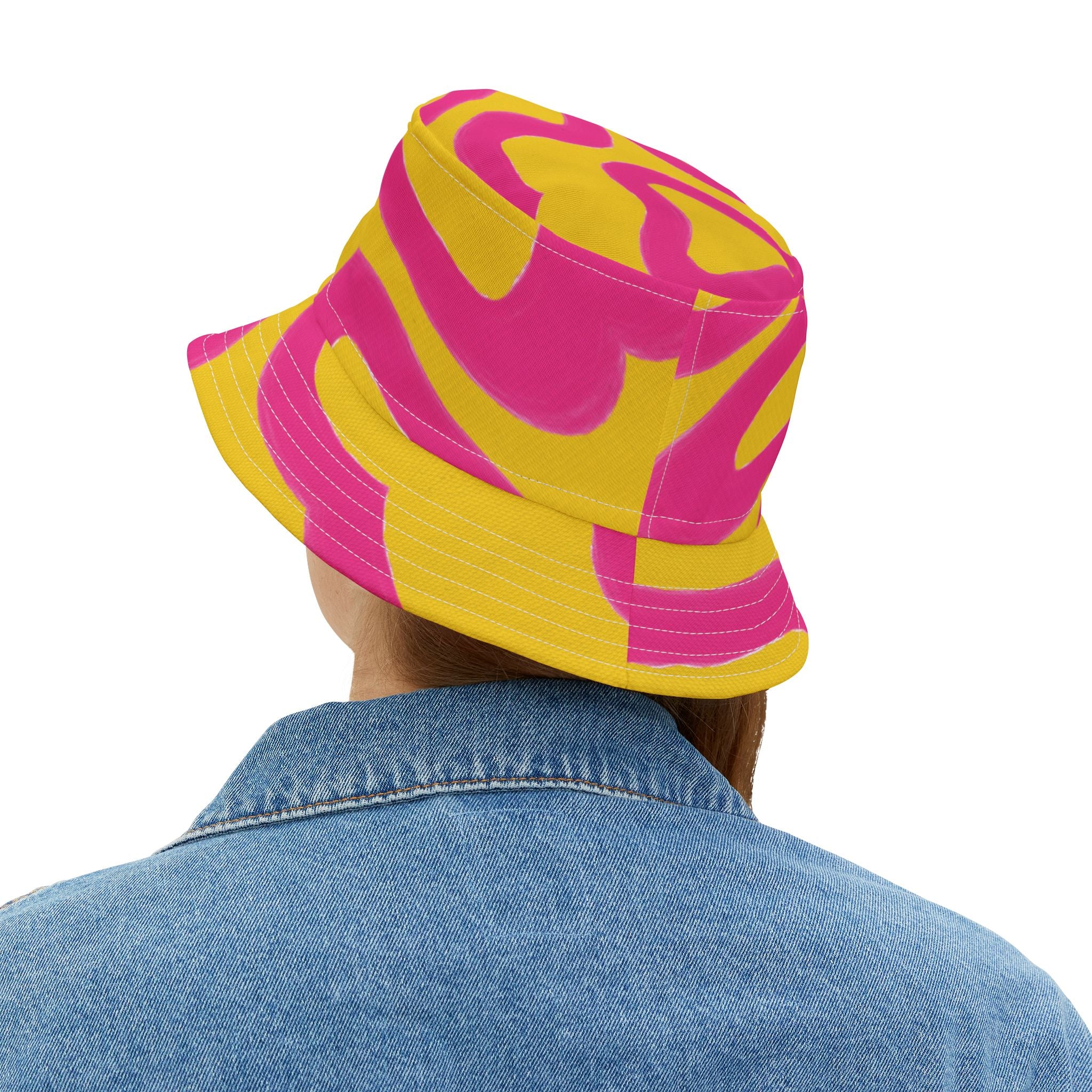 The Squiggly Wiggly Tie-Dye Vibrant Bucket Hat