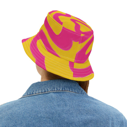 The Squiggly Wiggly Tie-Dye Vibrant Bucket Hat