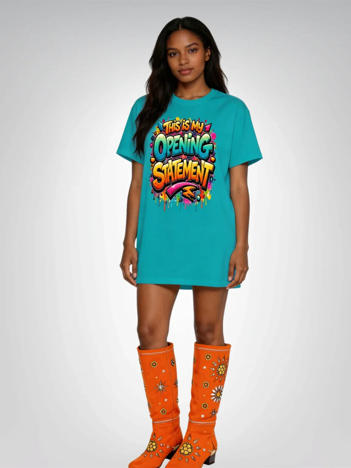 This is My Opening Statement Graffiti Print Heavyweight Unisex Tee
