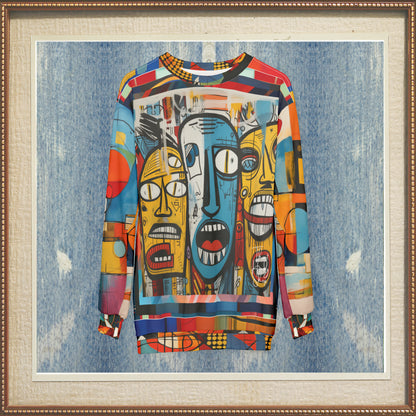 Three Lost Souls Abstract Graffiti Art Unisex Sweatshirt (Gold Label)