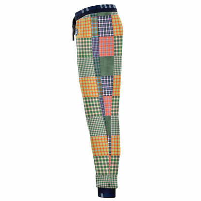 THS 1976 Orange Wheat Wreath Plaid Eco-Poly Unisex Joggers