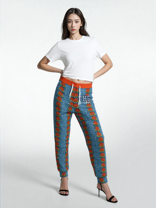 THS Salsa Denim Floral Eco-Poly Unisex Joggers