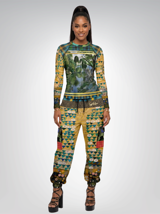 Time in Reflection at Trivaux Eco-Poly Cargo Joggers