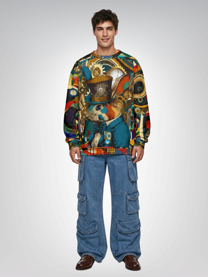 Time is Up Bunny Rabbit Unisex Sweatshirt (Gold Label)