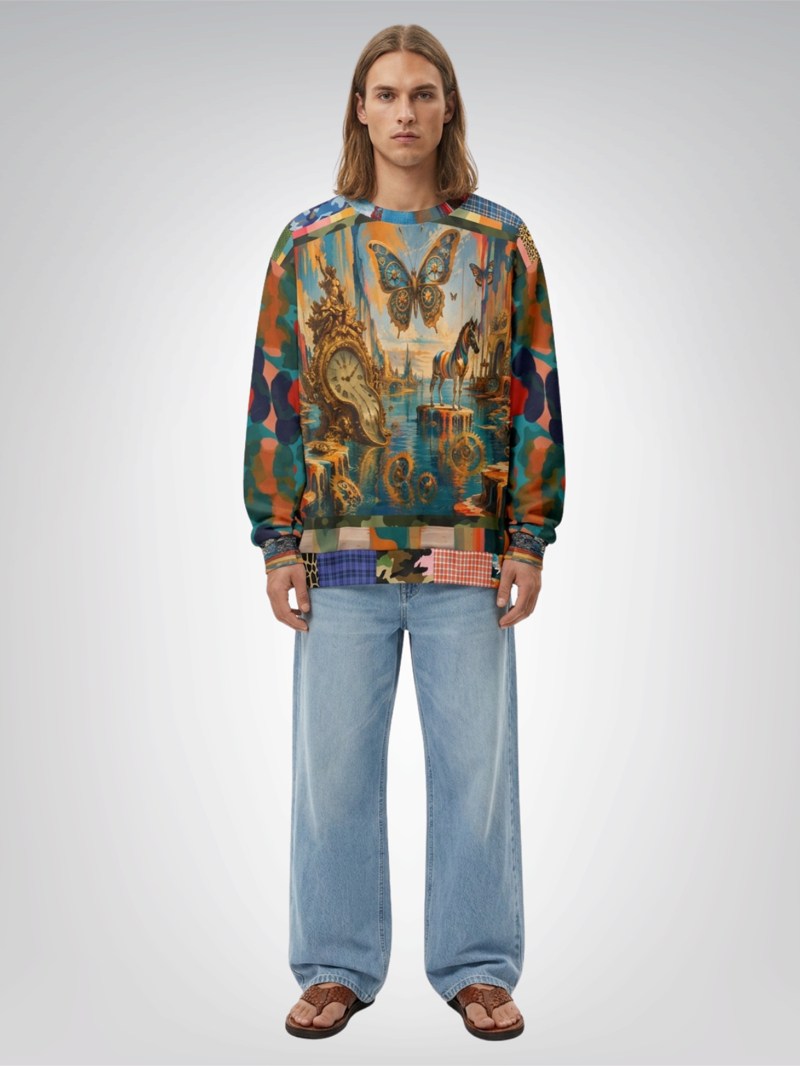 Time Traveler’s Dreamscape Unisex Sweatshirt (Gold Label)