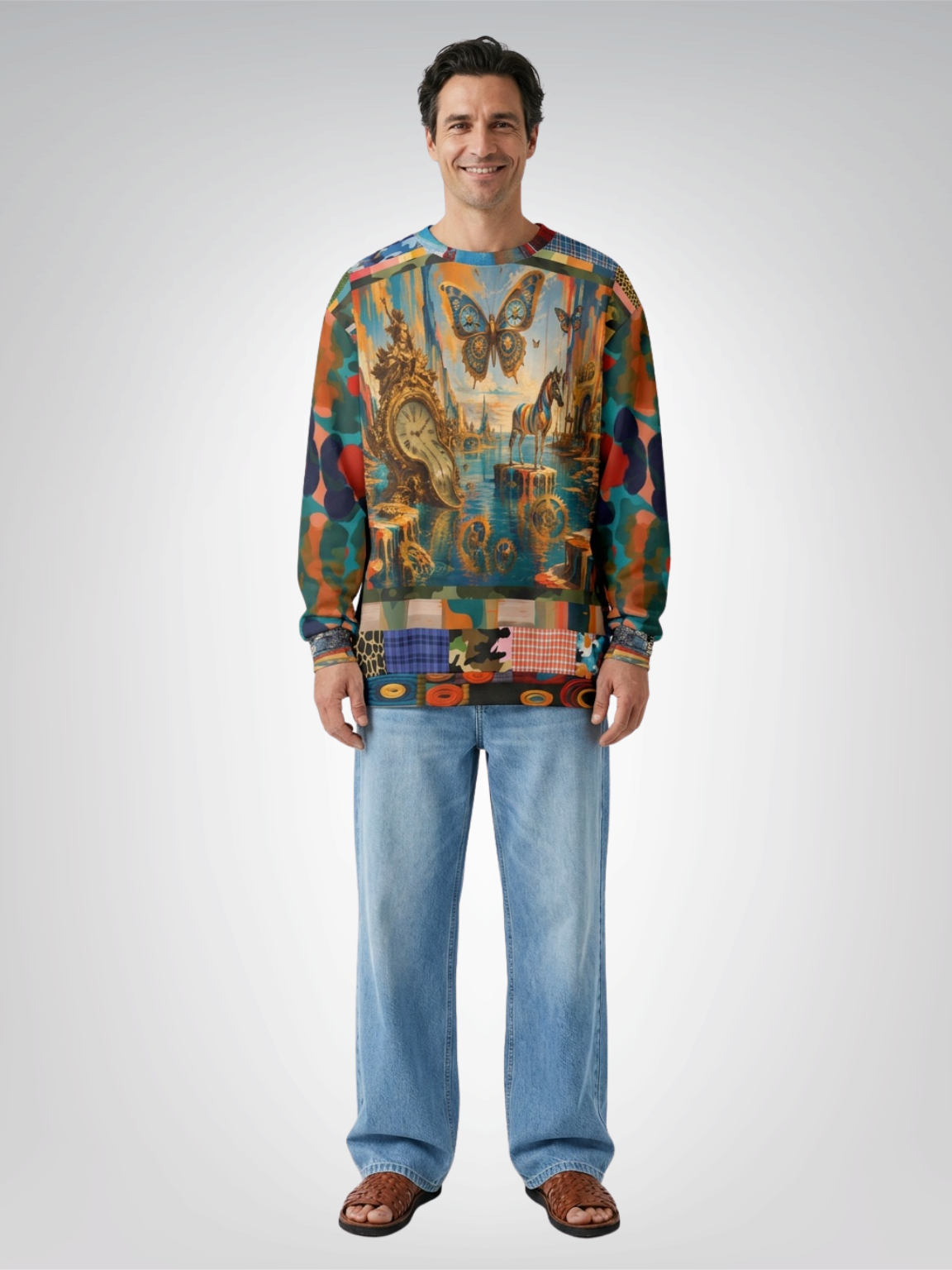 Time Traveler’s Dreamscape Unisex Sweatshirt (Gold Label)