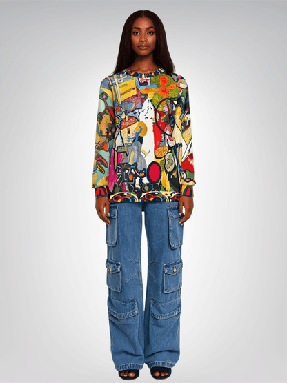 Tiptoe Through the Kandinskys Unisex Sweatshirt (Gold Label)