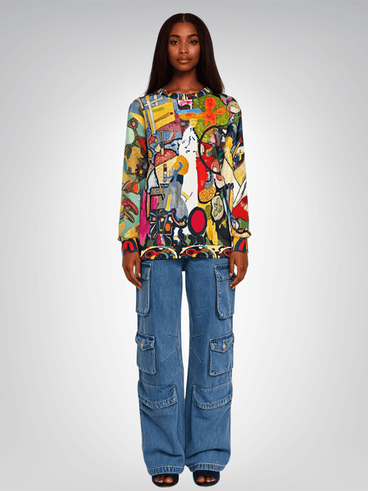 Tiptoe Through the Kandinskys Unisex Sweatshirt (Gold Label)