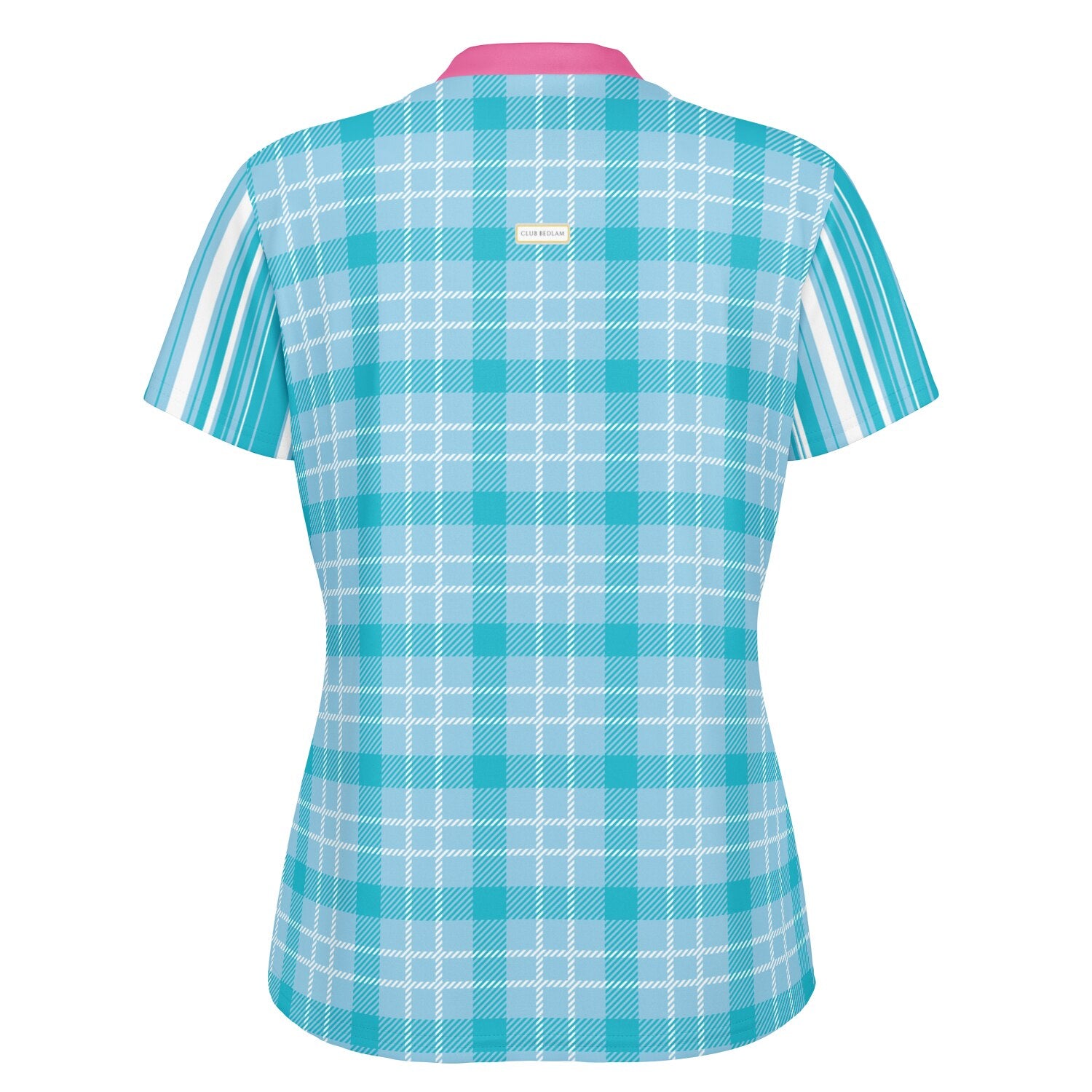 Trapped in Blue SkieS Mandarin Collar Ladies Golf Polo Jersey