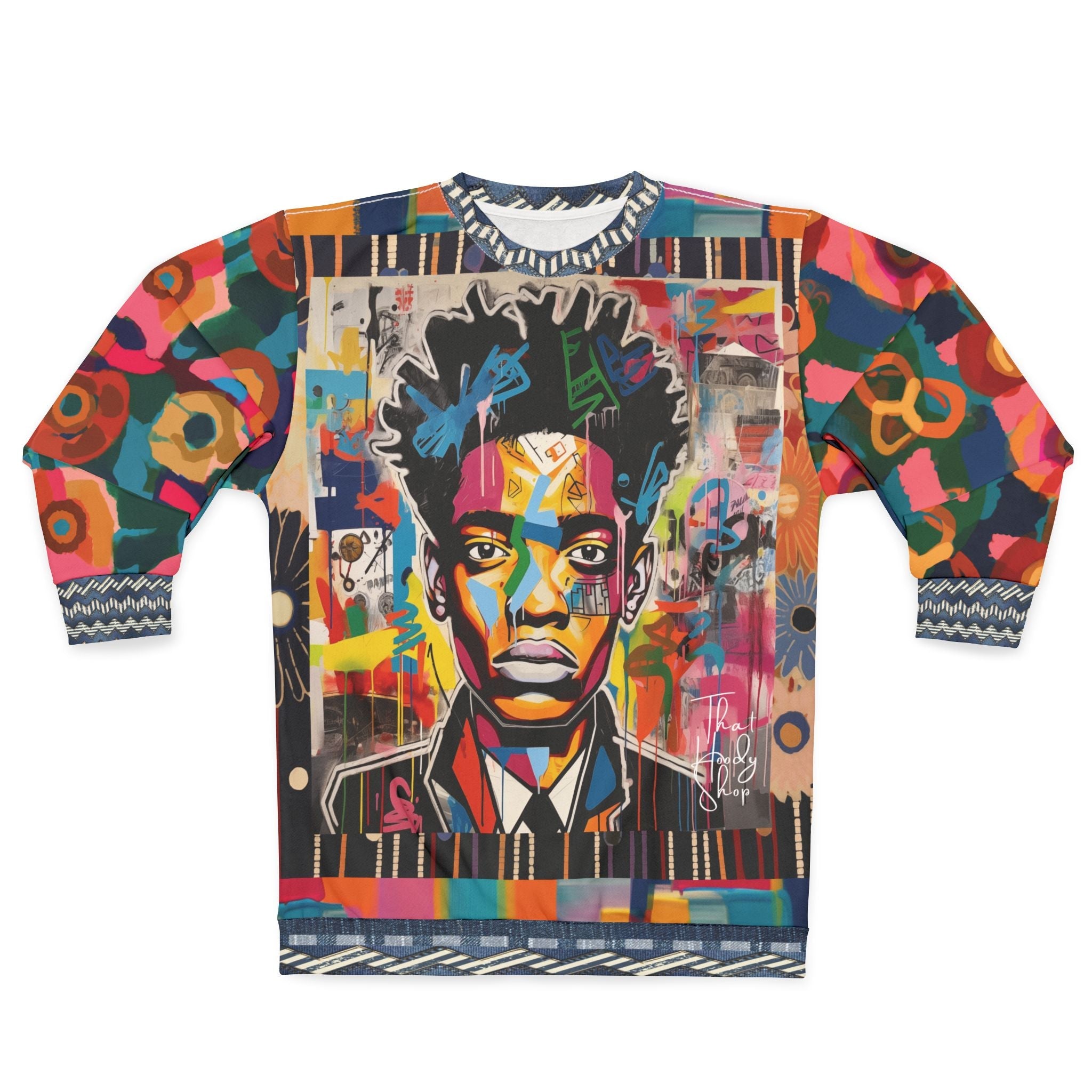 Trapped in Desolation - Black Man in Graffiti Unisex Sweatshirt (Gold Label)