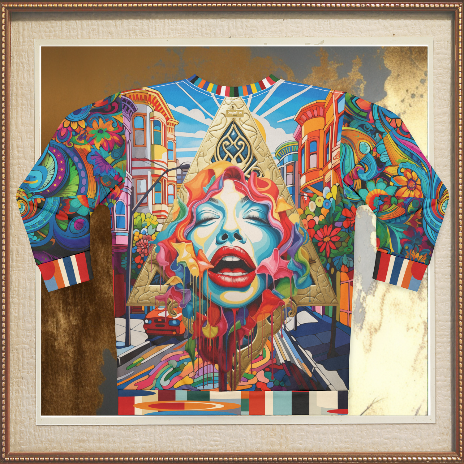 Trapped in Silence Pop Art Unisex Sweatshirt (Gold Label)