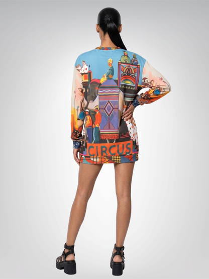 Traveling Circus Caravan in Sunset &amp; Sky Unisex Sweatshirt (Gold Label)