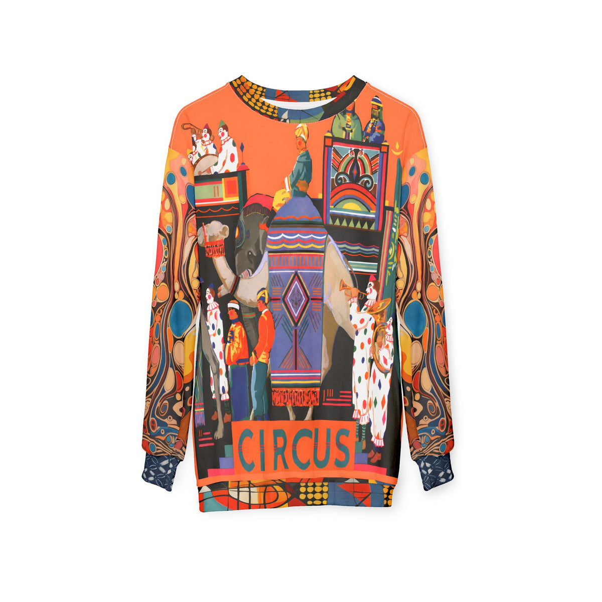 Traveling Circus Caravan in Sunset &amp; Sky Unisex Sweatshirt (Gold Label)