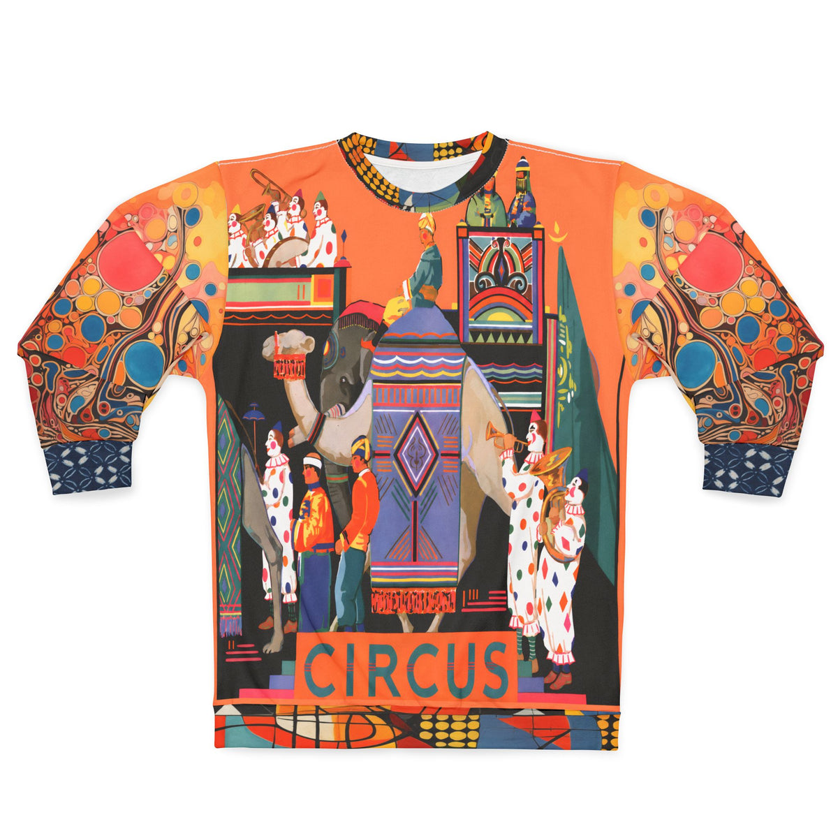 Traveling Circus Caravan in Sunset &amp; Sky Unisex Sweatshirt (Gold Label)