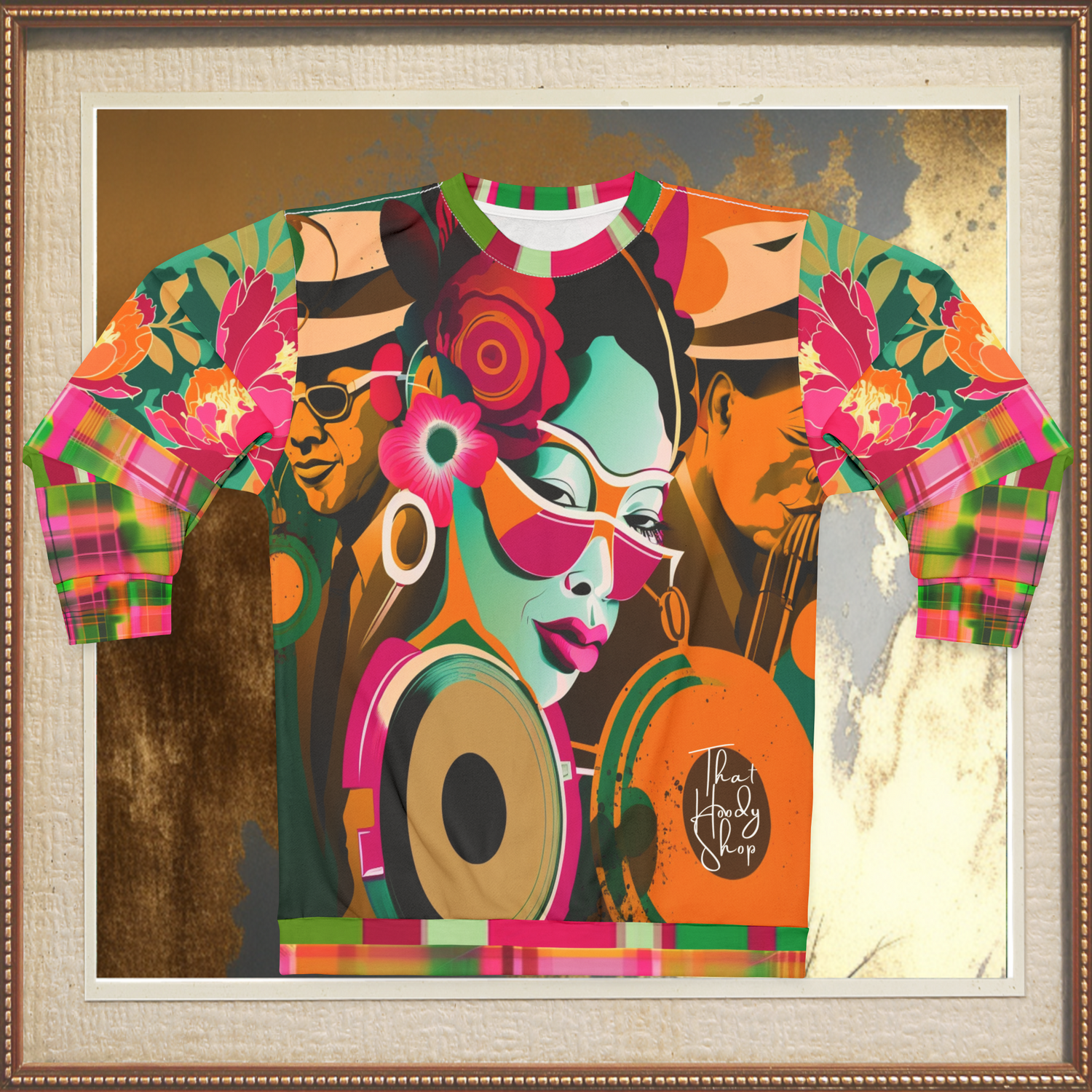 Trio in Orange - Original Edition Pop Art Unisex Sweatshirt (Gold Label)