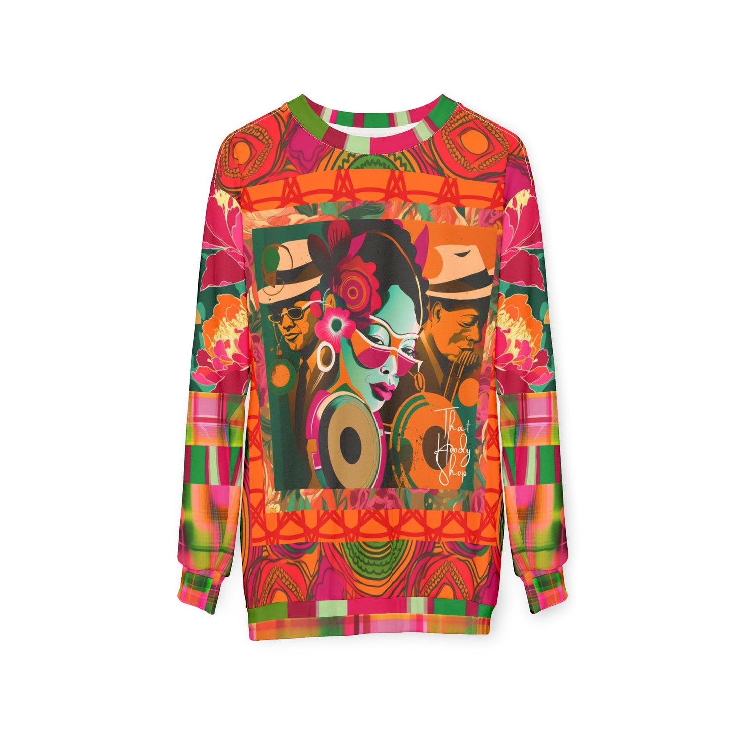 Trio in Orange Updated Version Pop Art Unisex Sweatshirt (Gold Label)