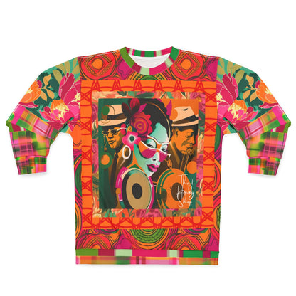 Trio in Orange Updated Version Pop Art Unisex Sweatshirt (Gold Label)