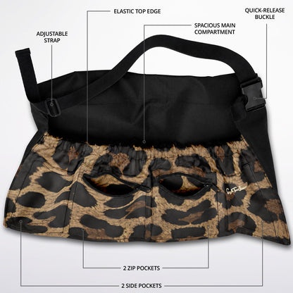 Untamed &amp; Unbothered in Brown Leopard Garden Harvest Bag