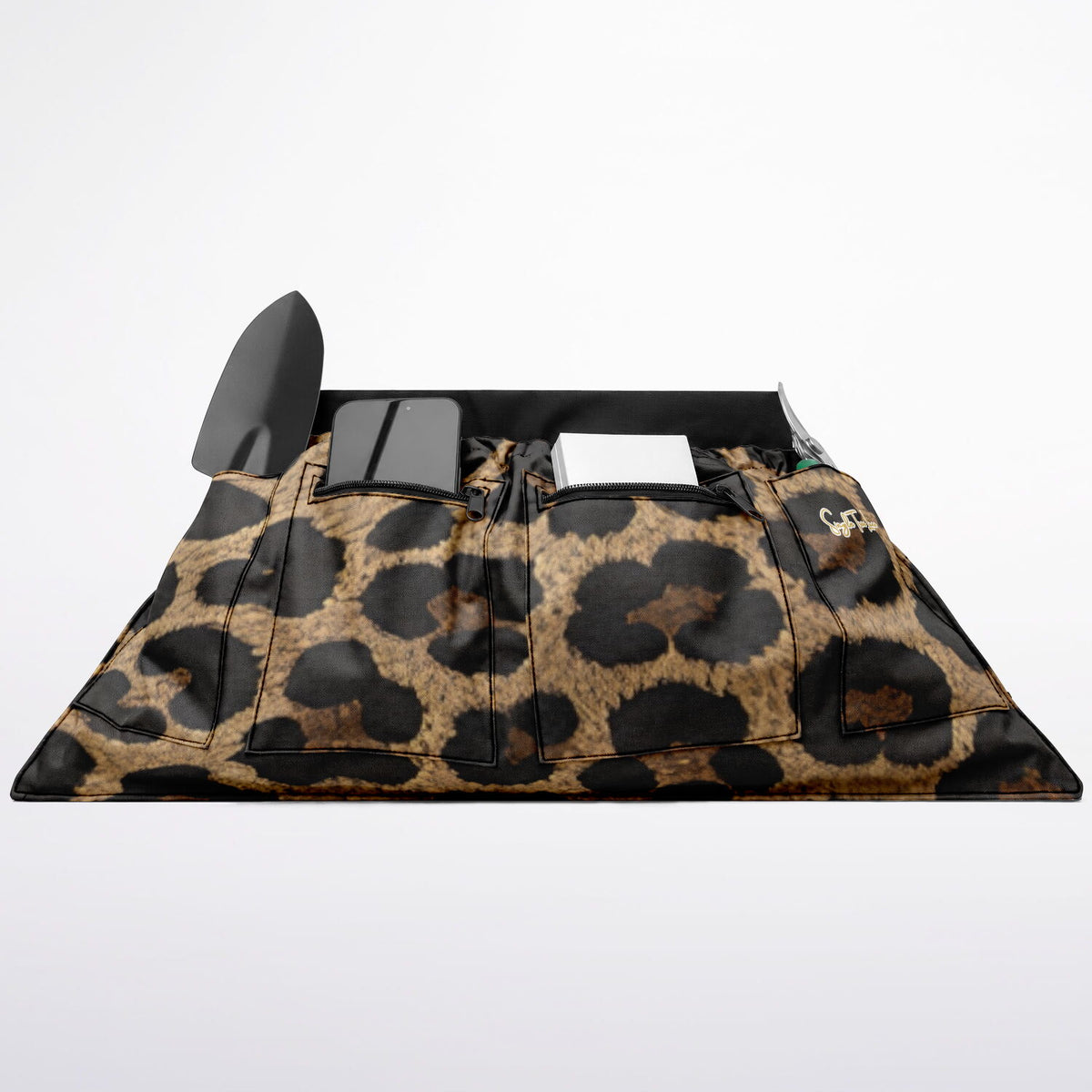 Untamed &amp; Unbothered in Brown Leopard Garden Harvest Bag