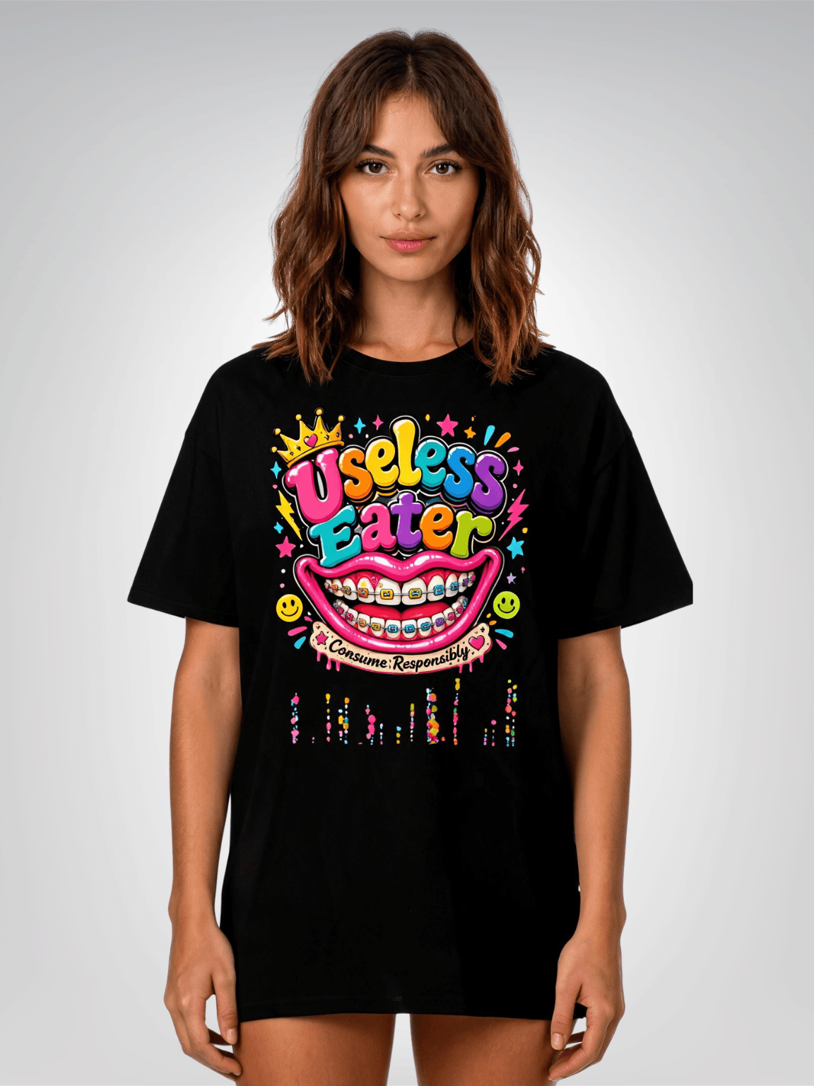 Useless Eater - Consume Responsibly - Social Commentary Heavyweight Unisex Tee