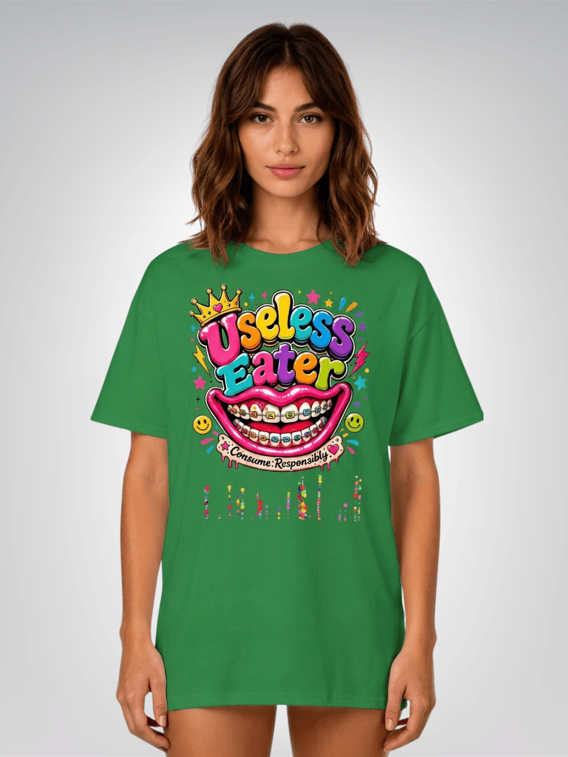 Useless Eater - Consume Responsibly - Social Commentary Heavyweight Unisex Tee