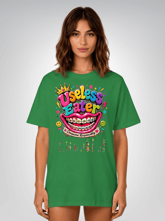 Useless Eater - Consume Responsibly - Social Commentary Heavyweight Unisex Tee