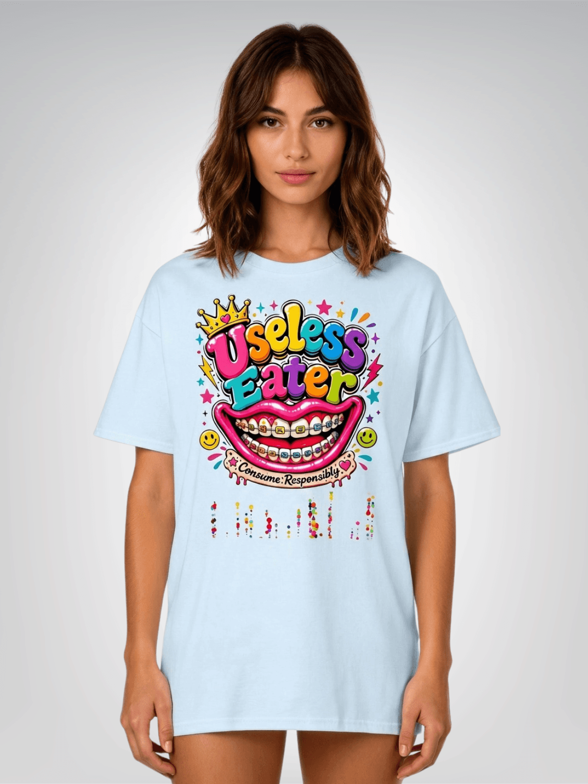 Useless Eater - Consume Responsibly - Social Commentary Heavyweight Unisex Tee