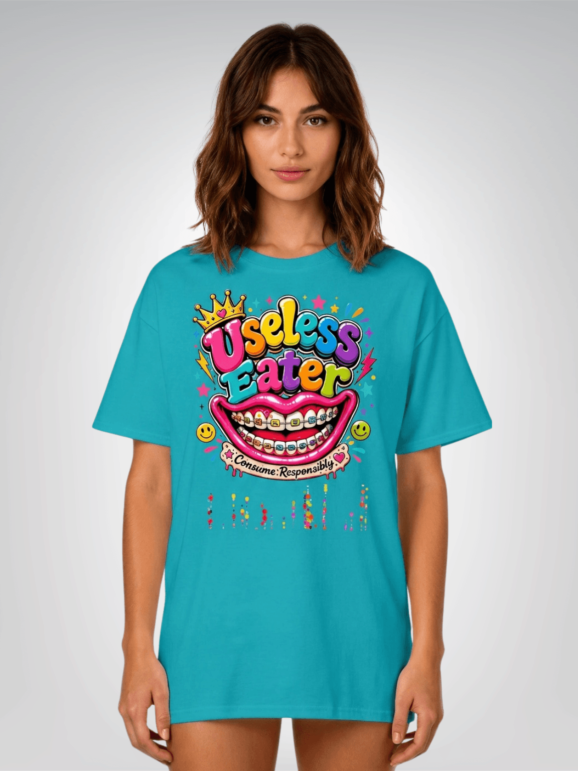Useless Eater - Consume Responsibly - Social Commentary Heavyweight Unisex Tee