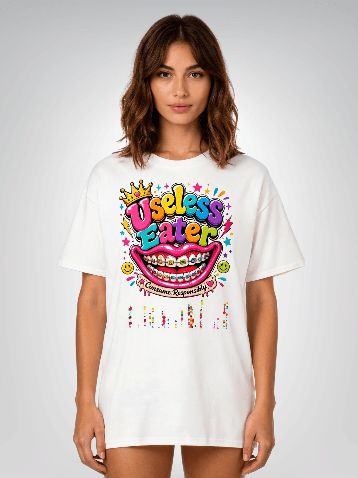 Useless Eater - Consume Responsibly - Social Commentary Heavyweight Unisex Tee