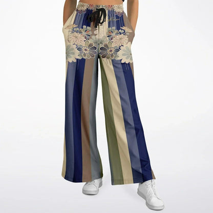 Vacation in Nantucket Stripe Eco-Poly Wide Leg Pants