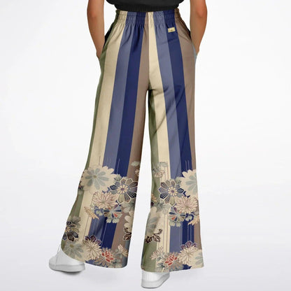 Vacation in Nantucket Stripe Eco-Poly Wide Leg Pants