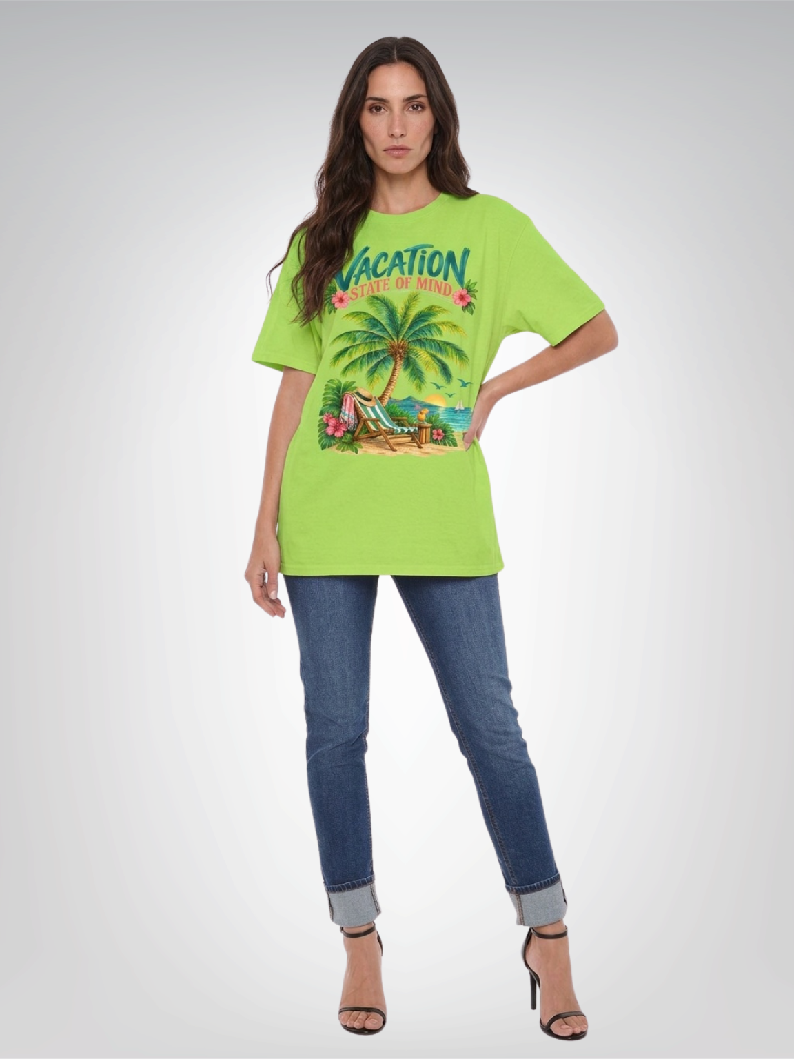 Vacation State of Mind - Palm Tree Edition Heavyweight Unisex Tee