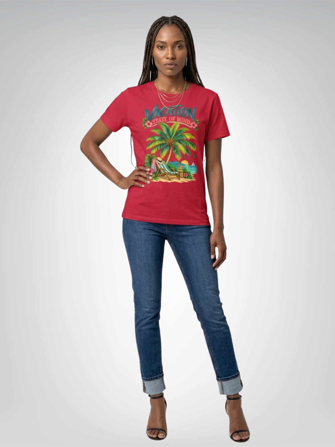 Vacation State of Mind - Palm Tree Edition Heavyweight Unisex Tee