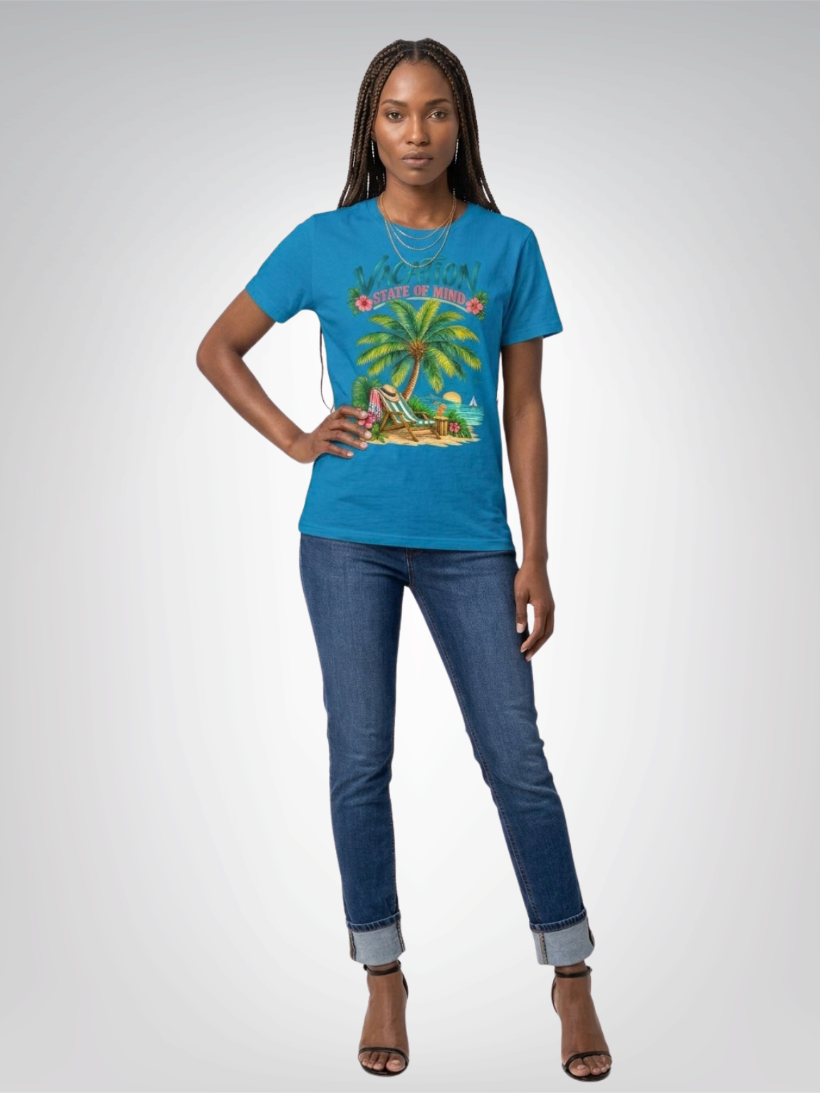 Vacation State of Mind - Palm Tree Edition Heavyweight Unisex Tee