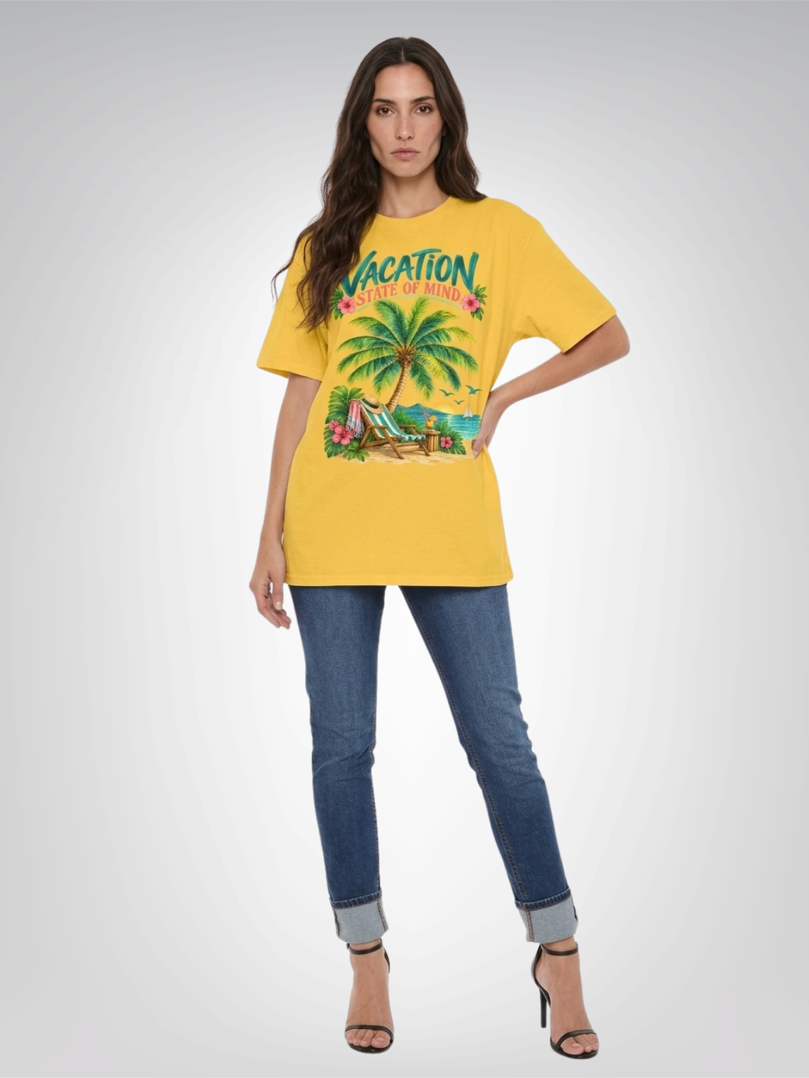 Vacation State of Mind - Palm Tree Edition Heavyweight Unisex Tee