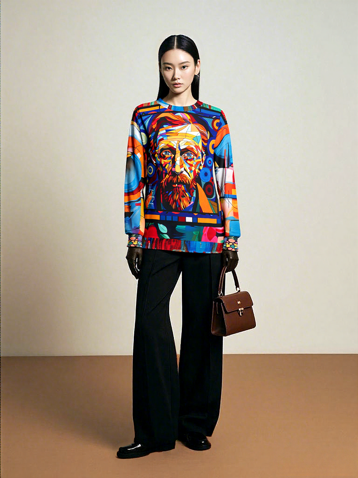 Van Gogh in Living Color Mosaic Print Unisex Sweatshirt (Gold Label)