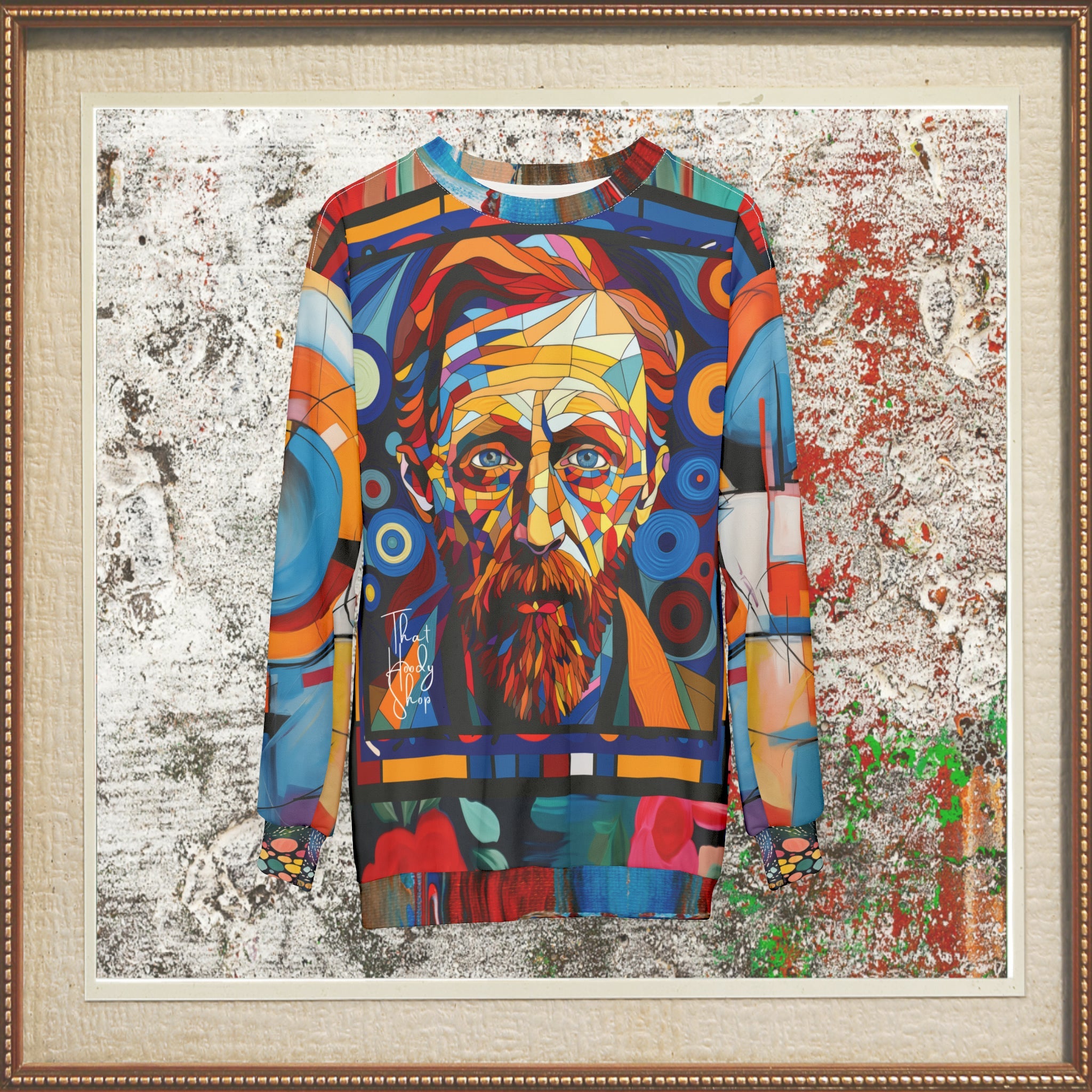 Van Gogh in Living Color Mosaic Print Unisex Sweatshirt (Gold Label)