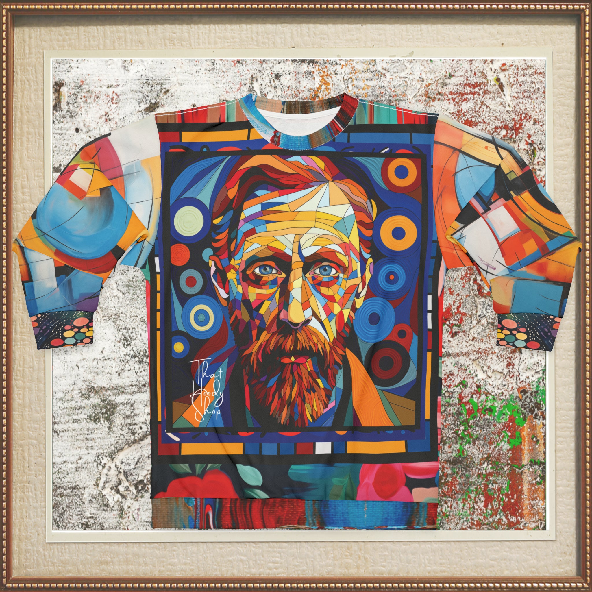Van Gogh in Living Color Mosaic Print Unisex Sweatshirt (Gold Label)