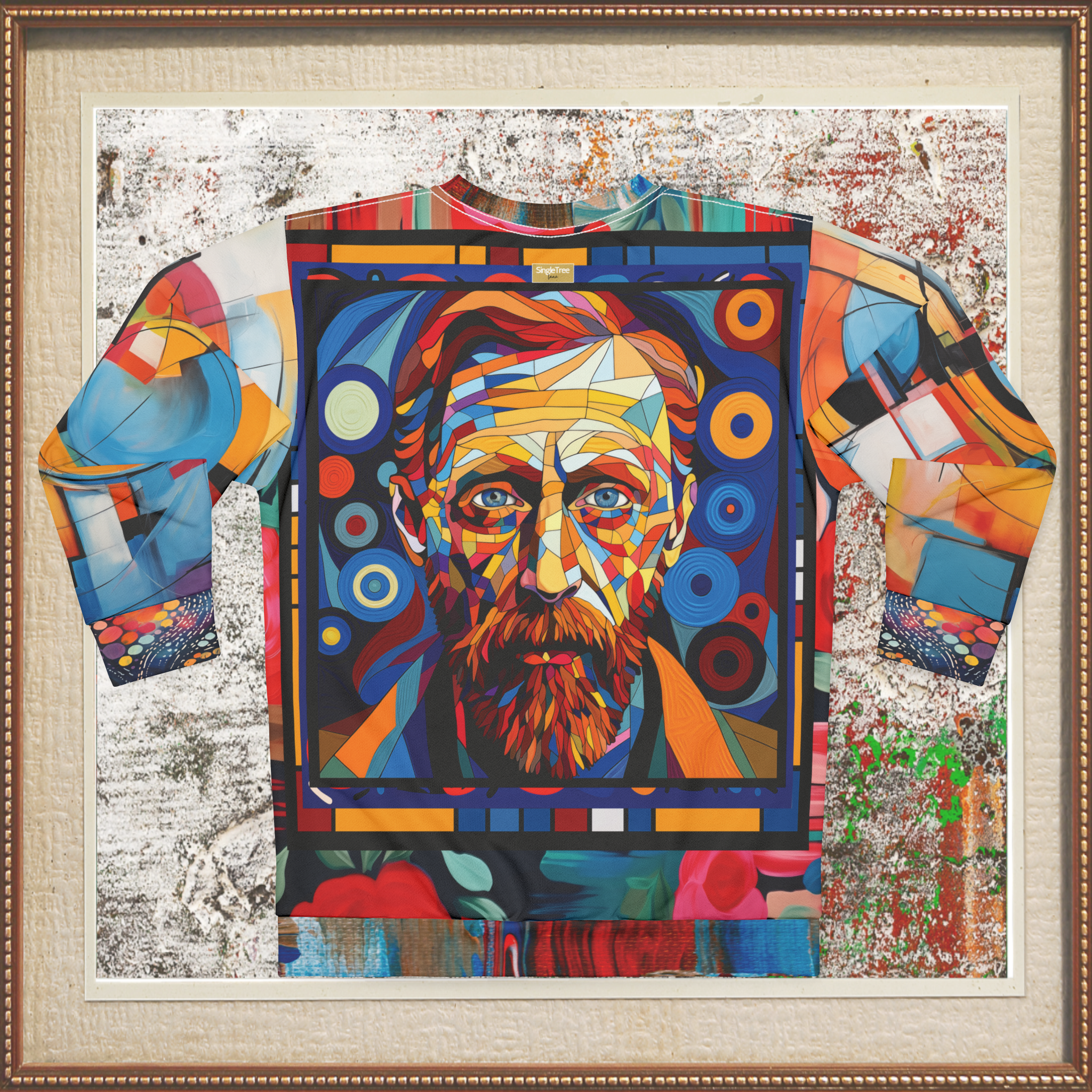 Van Gogh in Living Color Mosaic Print Unisex Sweatshirt (Gold Label)