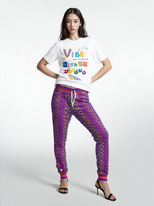 Rainbow Hippie Links Eco-Poly Unisex Joggers