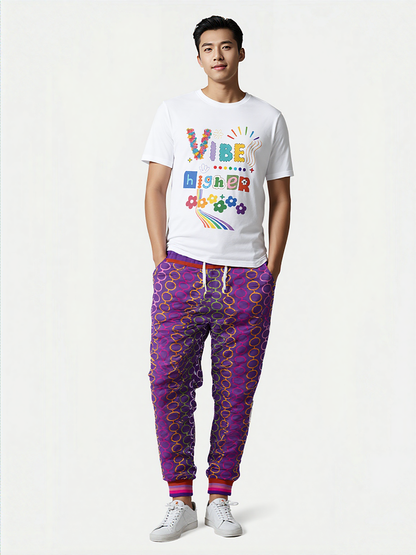 Rainbow Hippie Links Eco-Poly Unisex Joggers