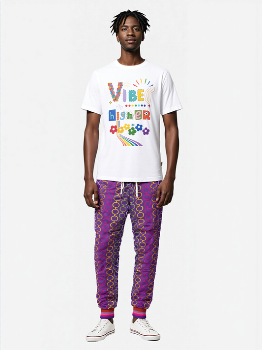 Rainbow Hippie Links Eco-Poly Unisex Joggers