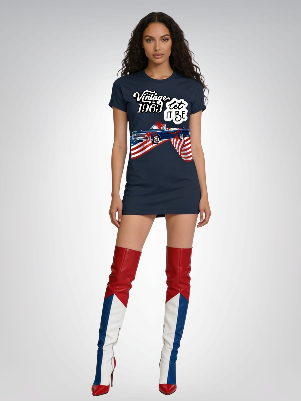 Vintage 1963 Convertible Social Commentary Heavyweight Unisex Tee