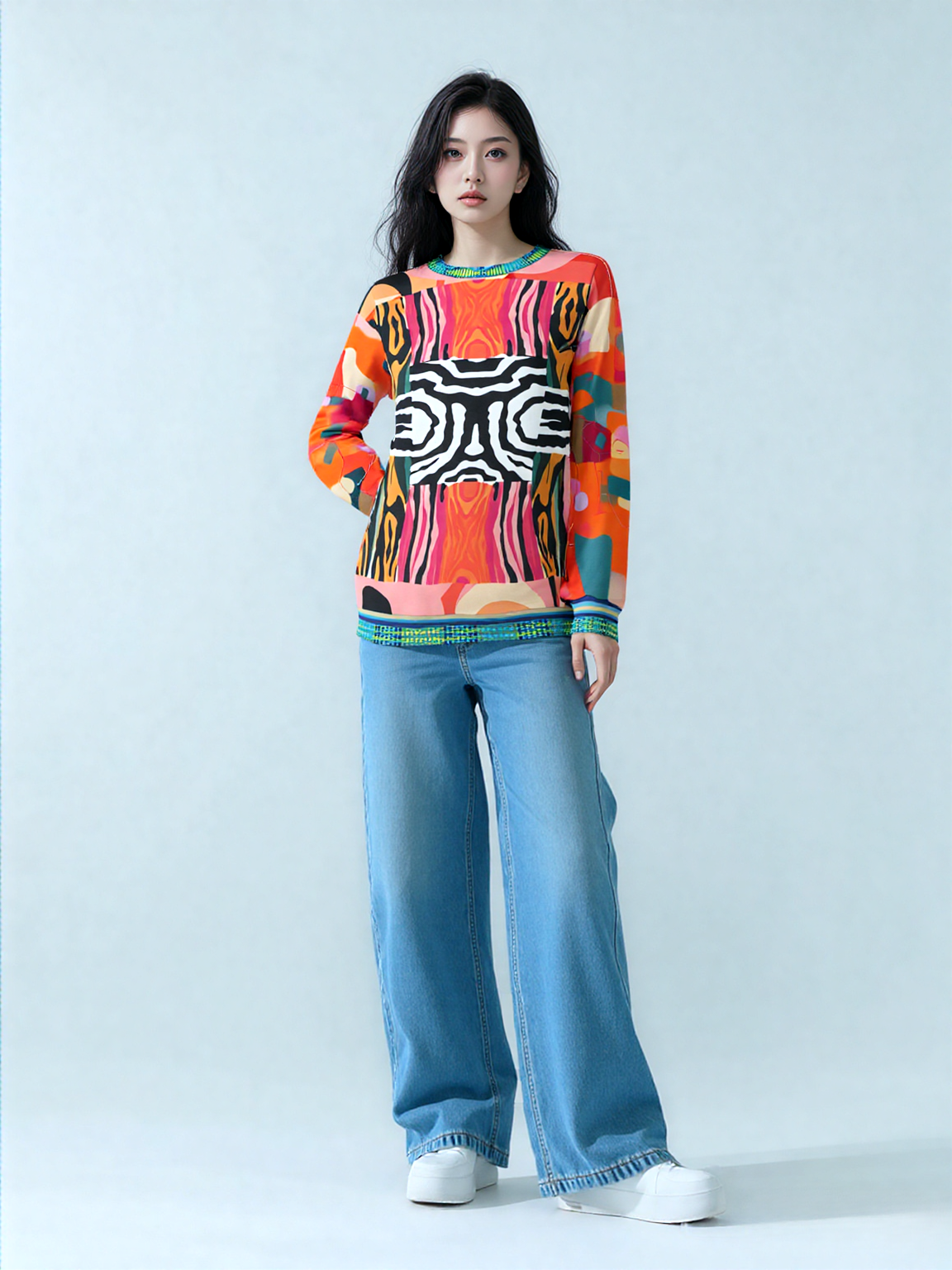 Walk on the Wild Side Zebra Print Unisex Sweatshirt (Gold Label)