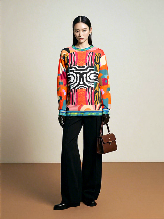 Walk on the Wild Side Zebra Print Unisex Sweatshirt (Gold Label)