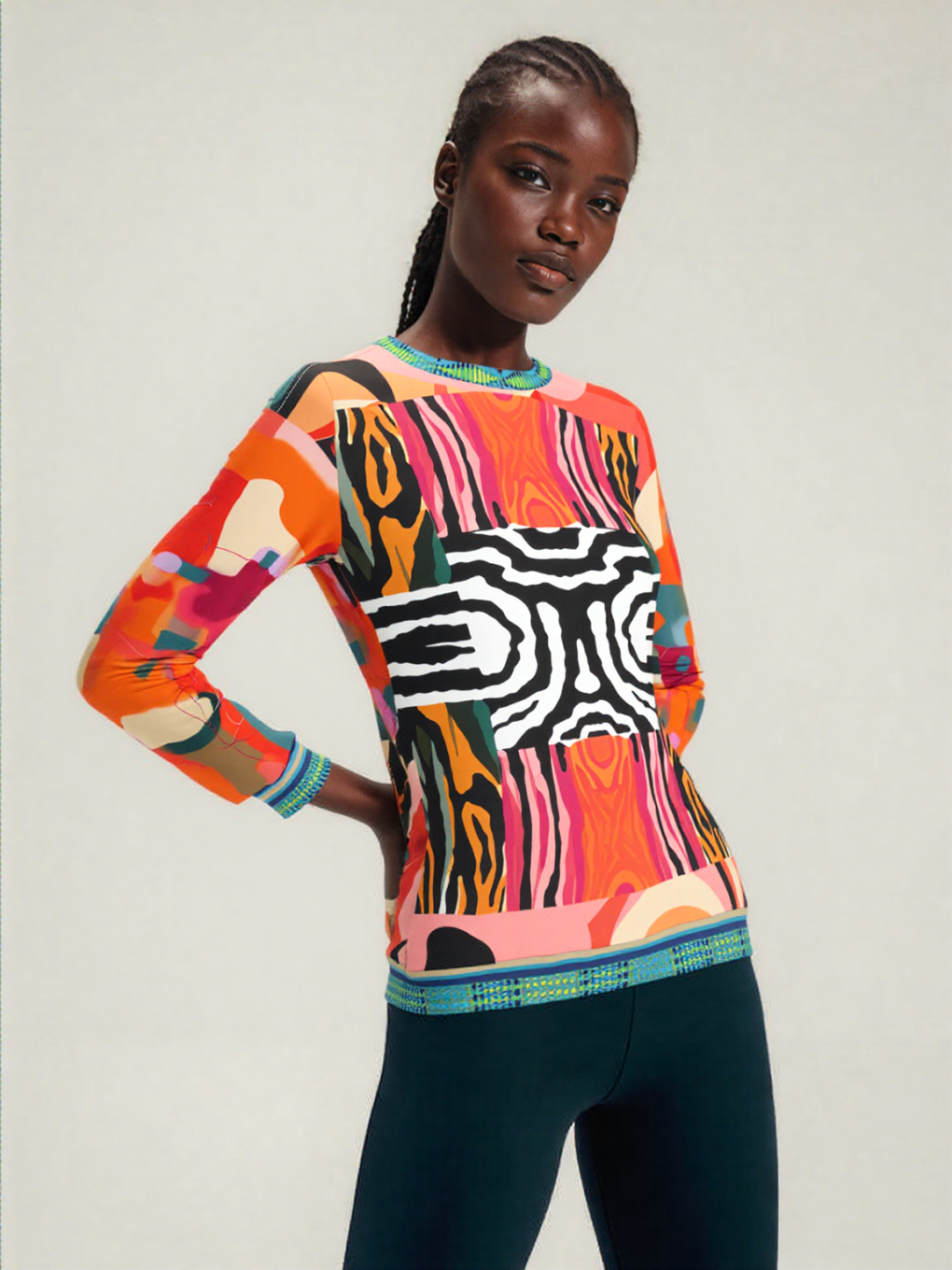 Walk on the Wild Side Zebra Print Unisex Sweatshirt (Gold Label)