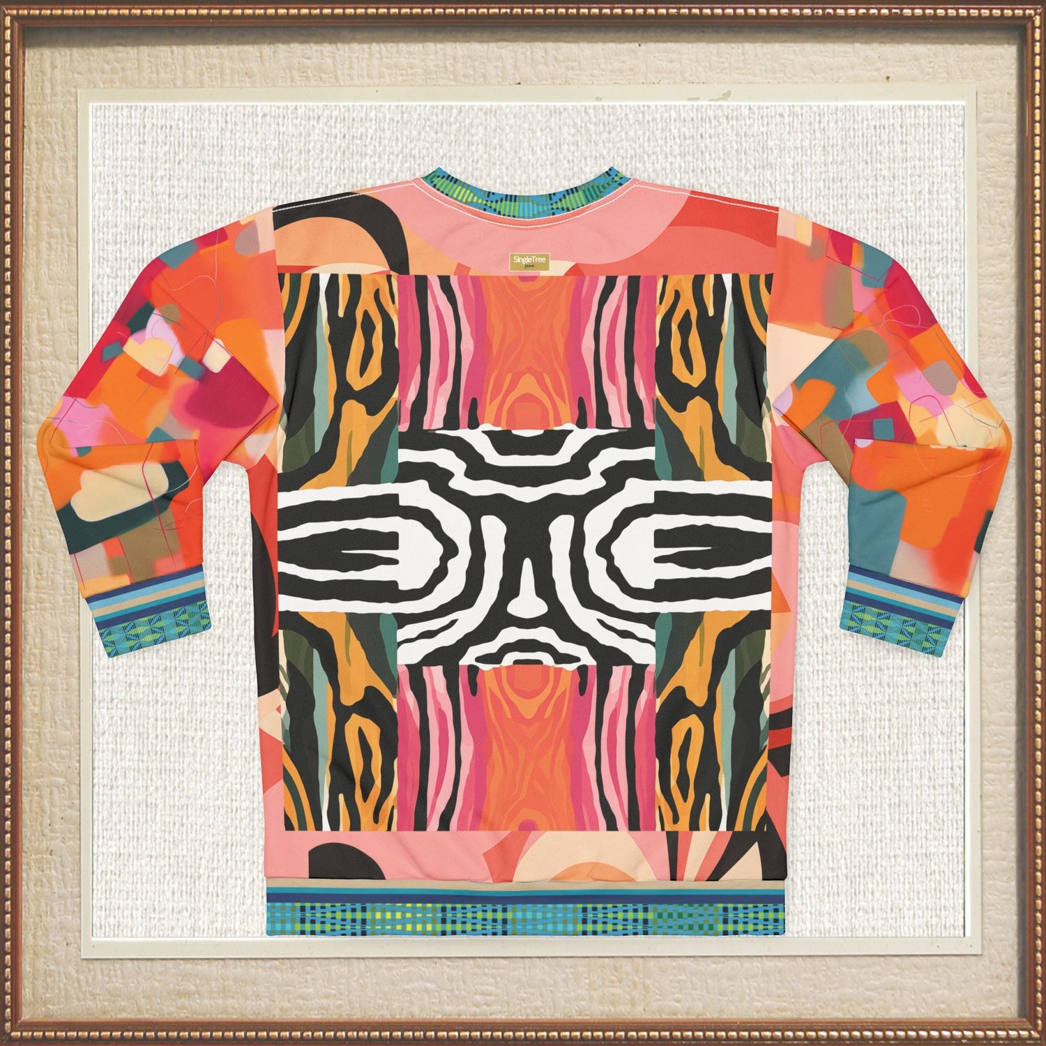 Walk on the Wild Side Zebra Print Unisex Sweatshirt (Gold Label)