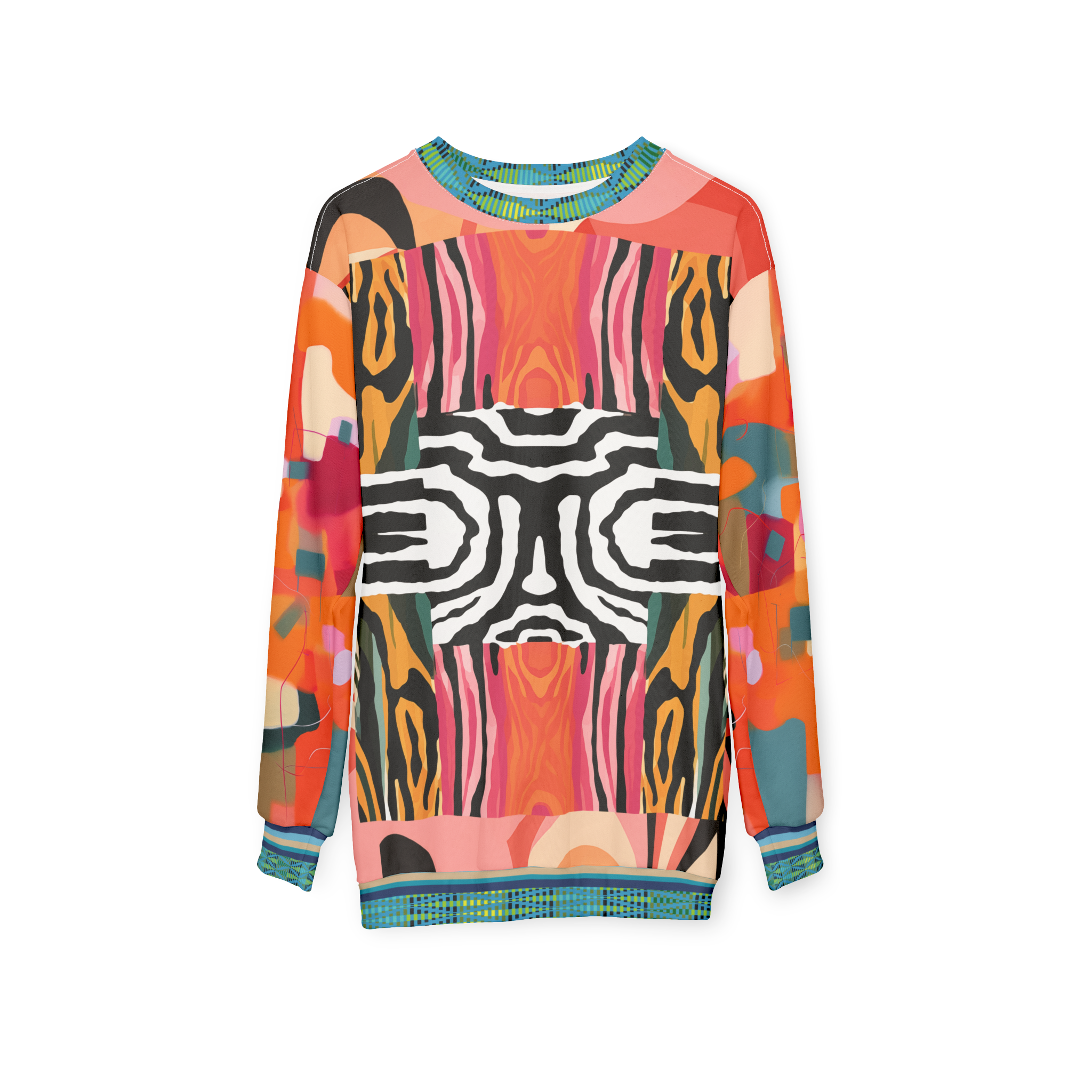 Walk on the Wild Side Zebra Print Unisex Sweatshirt (Gold Label)