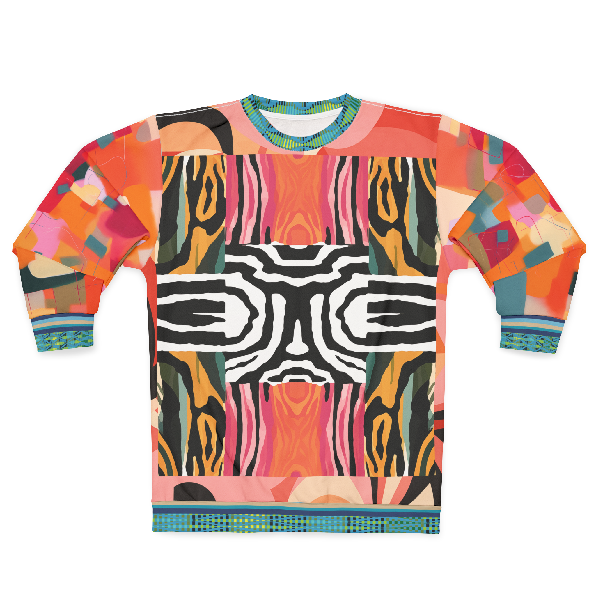 Walk on the Wild Side Zebra Print Unisex Sweatshirt (Gold Label)